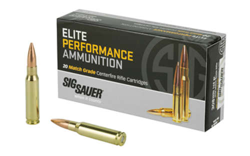 Ammunition Sig Sauer Elite Performance 308Win SIG AMMO 308WIN 168GR OTM 20/200